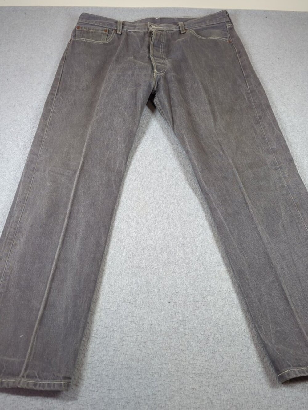 Levi's 501xx Jeans Men's 38x32 (Actual 36x30) Gray Straight Leg Button Fly